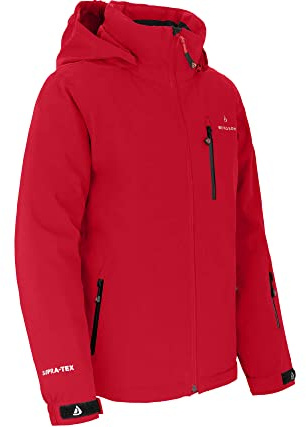 Bergson Lupo | Kinder Skijacke - Premium Kinder-Skijacke (20.000 mm), Extra warm wattiert & wasserdicht, Höchste Atmungsaktivität (20.000 g), Winddicht & robust, Mit Schneefang & Skipasstasche, Profi