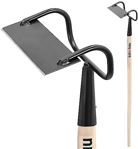 KOTARBAU® Gartenhacke Rechteckform 170 x 50 mm mit Stiel 120 cm Pflanzhacke Gartenwerkzeug zum Umpflanzen Jäten Gartenpflege Gartengeräte Garten Handwerkzeuge Pflanzhake Unkrauthacke zum Jäten