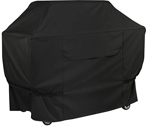 NettyPro Grill Cover for Outdoor Grill 64 inch, Waterproof Heavy Duty Gas BBQ Cover for Outside Weber, Char-Broil, Brinkmann, Jenn Air, Nexgrill 3-4 Burners Barbecue, Black