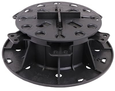 Gartenwelt Riegelsberger Plattenlager PRO 64-110 mm 42 Stk. & Pad 2 mm | Für Keramik-, Stein- und Betonplatten | Höhenverstellbar, bis 1.000 kg belastbar, UV- & witterungsbeständig