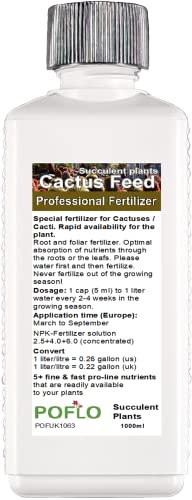 POFLO Cactus Feed - Succulent Plant Liquid Fertilizer (1000ml)