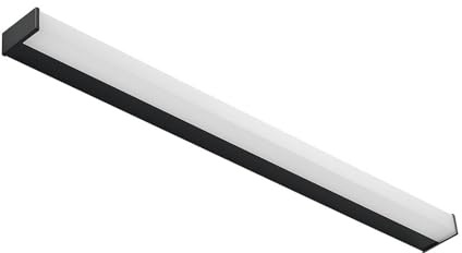 Lindby LED Wandleuchte, Wandlampe Bad Ulisan (spritzwassergeschützt (Modern) in Schwarz aus Aluminium (1 flammig) - Wandleuchten Spiegelleuchte Badezimmer Wandbeleuchtung Badezimmerleuchte