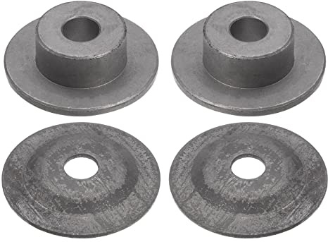 sourcing map 2pcs Bench Grinder Arbor Washer Flange 1.26 OD x 0.52 ID Carbon Steel Tool Parts for Bench Grinder Polisher