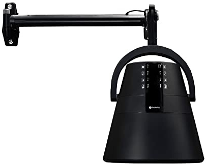 LUX Salon Hair Dryer Wall Mounted Hood Hanging Processor for Hair Salon Styling Studio, Black