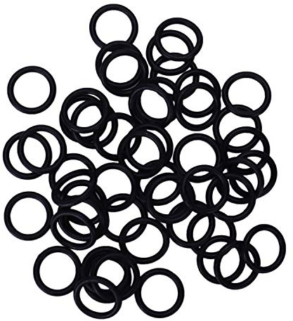 Staccatory Lot de 50 joints toriques en caoutchouc nitrile noir 11 mm x 15 mm x 2 mm