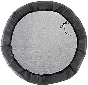 pour 1 filet de protection pour tonneau de pluie de 60 cm, couvercle de protection pour tonneau d'eau, seau de collecte d'eau avec cordon de serrage, écran de récolte de pluie