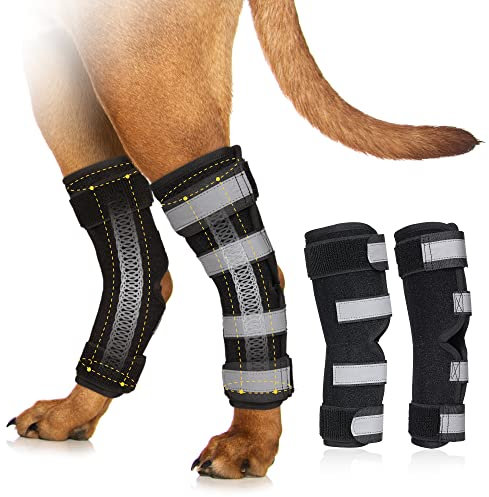 OPSELU Hunde-Beinbandage für Hinterhock und Knöchel, Kompressionsbandage für Hunden und Hinterbeingelenke, Kompressionsbandage für gerissene ACL und CCL, Rückbeinverletzungen und Verstauchungen, hilft