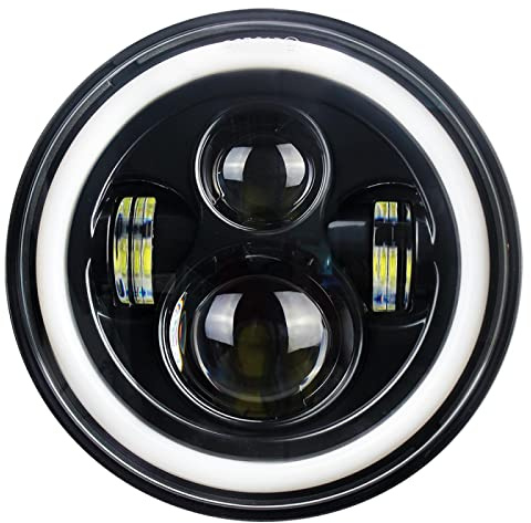 ZULOW phare de moto 7 pouces led phare moto Pour Street Glide Fat Boy Heritage Softail moto 7 pouces projecteur lampe phare assemblage