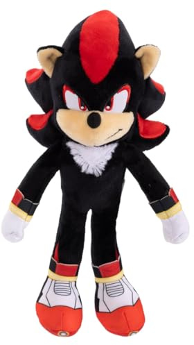 JAKKS Pacific Sonic The Hedgehog 3 Movie Shadow 2024 - Peluche da 23 cm