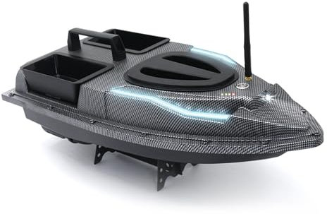 Köderboot mit GPS-Positionierung, Automatische Rückkehr, Tempomat, Starke Leistung, Lange Lebensdauer, Doppelbehälter-Design Zum Angeln (EU-Stecker-T)