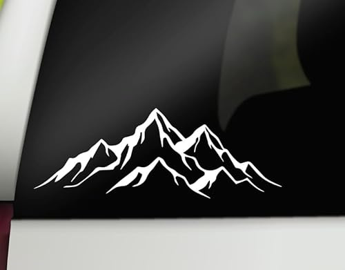 Rakelfix Berge Gebirge Berg Aufkleber Größe/Farbe ANPASSBAR Sticker Autoaufkleber