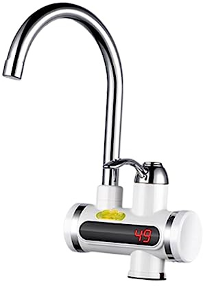 ANDRESLAD Grifo De Cocina Con Pantalla Digital LED Mezclador De Agua Caliente y Fría Calentador Instantáneo De Agua Para Fregadero Grifo De Agua Eléctrico Color Aleatorio Compatible Con