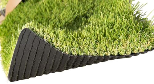 Suinga Césped Artificial 30mm Córdoba | Rollo 1x5m | Alfombra de Hierba Sintética Realista de Doble Fibra | Ideal para Jardines, Terrazas y Balcones