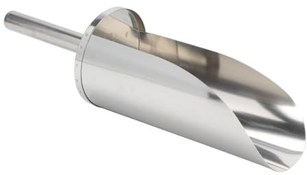 Ciieeo Stainless Steel Scoop Sturdy and Not Easy to Deform Thickened Metal Utility Scoop Multifunctional with Filtered Drain Design for Ice Cubes and Rice for Home and Party Use