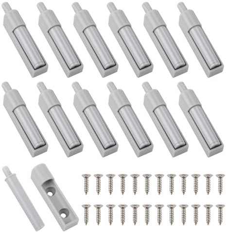 GIUSOBG Set di 12 Pezzi Ammortizzatore Porta, Smorzatori per Porte Mobili, Ammortizzatori per ante per mobili da cucina, Ammortizzatore per Ante a Incasso,per Ante Mobili e Cassetti