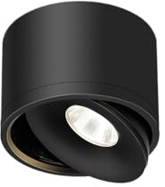 IUokLU Foco de Montaje en Superficie de 7 W ángulo Ajustable nórdico luz descendente pequeña para Techo para el hogar Sala de Estar Mural Pasillo Foco de Techo,Luz Oscura-Neutra 4000K