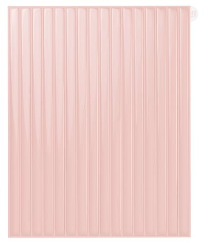 Alwayspon 10 Blatt 28x23 cm Rosa 3D Vinyl Wandfliesenaufkleber, Abziehen und Aufkleben, selbstklebende wasserdichte Spritzschutzfliesenaufkleber für Küche, Badezimmer, Wand