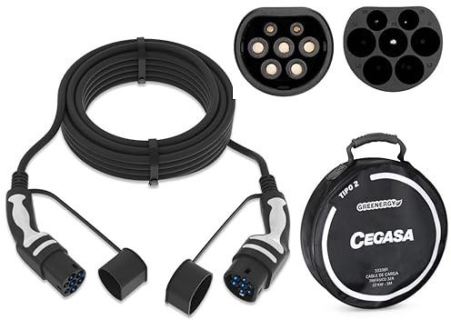 ¡Novedad! CEGASA- Cable de Carga Tipo 2 Trifásico 22 kW (32A) – 5 m | IP65