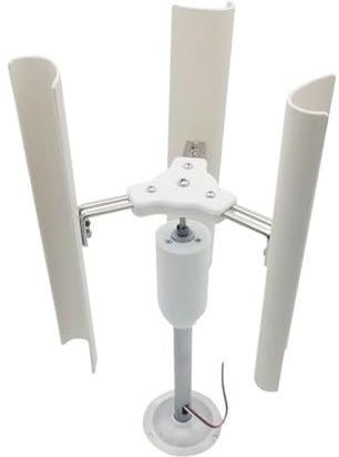 JHXHFJXZ No Noise Vertical Three-blade Wind Generator Model Three-phase Permanent Magnet Brushless Generator Low-speed Windmill Portable Tools for Physical Power Generation Experiment