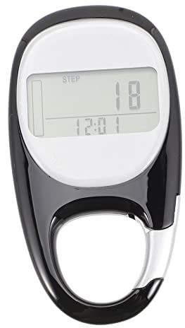 Mikinona Creative 3d Walking Counter Portable Pedometer Professional Step Counter Multifunctional Passometer for Hiking and Climbing Outdoor Fitness Black