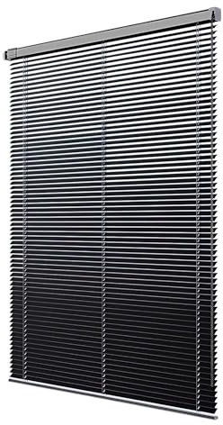 Persianas Venecianas Blackout Aluminio Estores Horizontales de Interior Sin Taladrar Cortinas Opacas Habitación Lamas 25.0 mm para Oficina Cocina Balcón