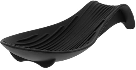 WEKADRIN Poggiamestolo Spesso e Pratico Nero in Silicone Cucina Antiscivolo per Mantenere Pulita la Tavola per Utensili da Cucina in Cucine e Ristoranti