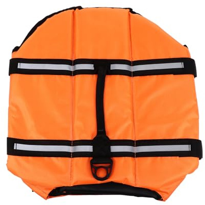DECHOUS Haustier Schwimmweste Hundeschwimmweste Oxford Gewebe Reflektierend Verstellbar Boots und Badeschutz für Kleine Mittlere Hunde