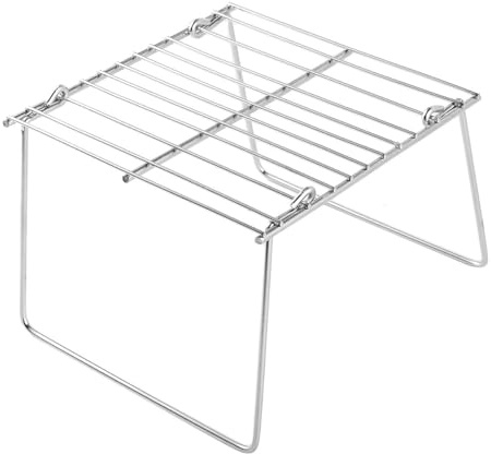 Gatuida Griglia per Barbecue Portatile in Acciaio Inossidabile 304 Pieghevole Mini Compatta per Campeggio e Attività All’Aperto Accessori Barbecue Ampia Capacità e Facile Montaggio