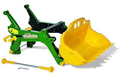 RollyToys rollyTrac Lader Premium (Frontlader grün, für Kinder von 3-10 Jahre, Zubehör für Kindertraktoren) 408955