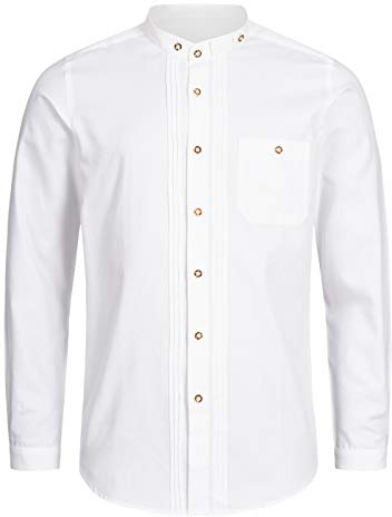 Stockerpoint Camicia Tradizonale per Uomo (Modello: OC-Fredi), Bianco S