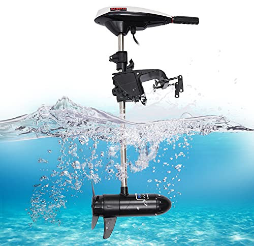 45 LBS Thrust Electric Outboard Trolling Motor 12V for small watercraft, such as fishing boats, dinghies, and inflatable boats