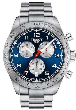 Tissot mens Tissot PRS 516 Chronograph 316L stainless steel case Quartz Watch Set, Grey, Stainless steel, 22 (T1316171104200)