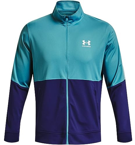 Under Armour Mens Warmup Tops Men'S Ua Pique Track Jacket, Glb, 1366202-433, MD