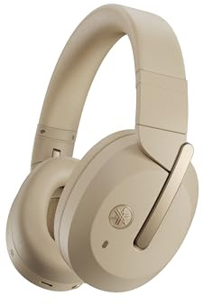 Yamaha YH-E700B Kabellose Over-Ear-Bluetooth-Kopfhörer mit 32 Stunden Akkulaufzeit und Active Noise Cancelling – In Beige