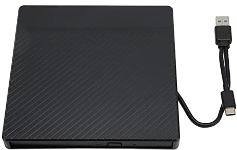 External DVD Drive Box, USB3.0/2.0 Portable CD/DVD Writer Drive Box, Type A Type C Interface 5Gbps Transfer ROM Burner Box for Xp for for Linux for OS X 10