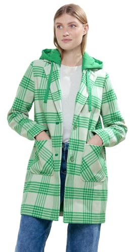 Cecil Damen B100983 Übergangsjacke mit Wollanteil, grass green, XL