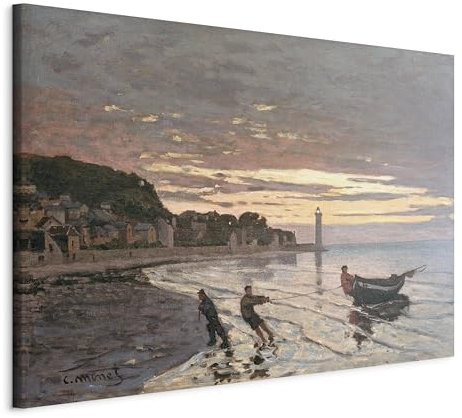 murando - Wandbilder XXL Claude Monet 90x60 cm 1 tlg - Wand Deko Vlies Leinwand Bilder Groß Wanddeko Wohnzimmer Schlafzimmer Kunstdrucke Abstrakt l-F-10002-b-a