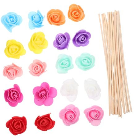 ULDIGI 20piezas Difusor De Aceite Perfumado Flores Decorativas para Aromaterapia Hogar y Oficina