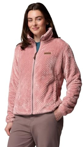 Columbia Womens Fire Side II Sherpa Full Zip Fleece Jacket, Eraser Pink, Medium