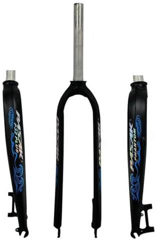 BSFHQS Mountainbikes Starrgabel 26 27,5 29 Universal Aluminiumlegierung Fahrradgabel 1-1/8'' Gerade Scheibenbremse Vorderradgabel Schnellspanner 9 * 100mm(Black Blue,26in)