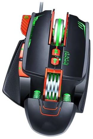 Angoily Souris De Jeu Lumineuse Prise USB Souris pour Ordinateur Portable Élégante Et Moderne pour Maison Bureau