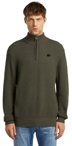 G-STAR Cárdigan Skipper con estructura de nido de abeja para Hombre, Gris (asfalt D27107-D631-995), M