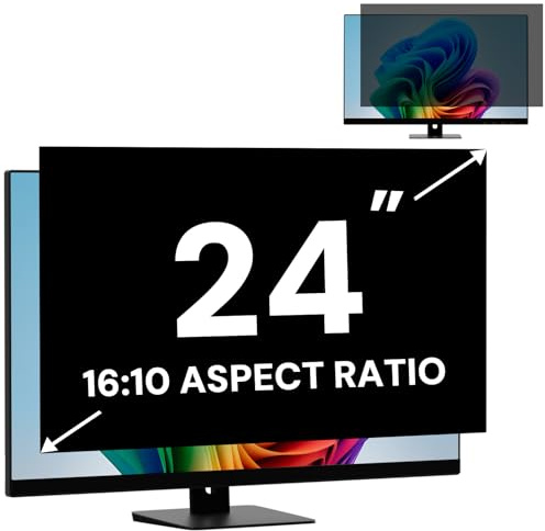 FYJRCY Blickschutzfolie Monitor 24 Zoll für 16:10 Seitenverhältnis (51.8 x 32.4 cm), Abnehmbarer 24 Zoll Monitor Sichtschutzfolie, Computer Monitor Blickschutzfilter und Blendschutz Blaulichtblock