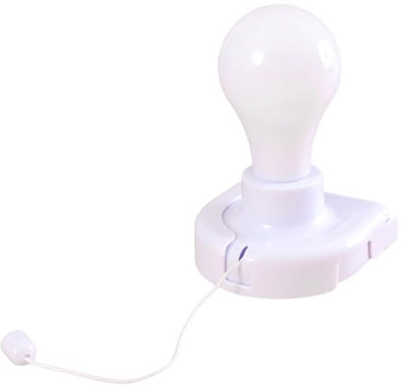 Luminaire Avec Chaîne Tirette | Ampoule sur Batterie - Éclairage Murale pour Restaurant Sous-sol Atelier Garage Commerces Intérieur Extérieur Cuisine Placard Combles Chambre Décoration Domestique