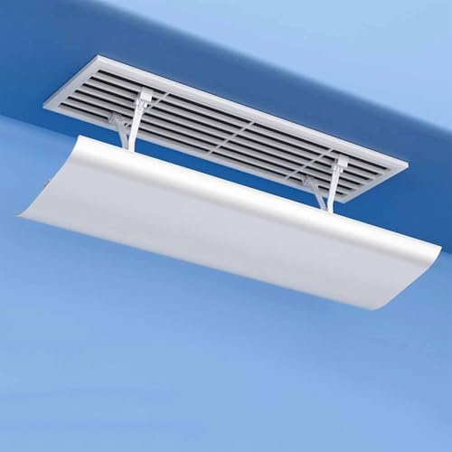 Adjustable Air Vent for Ceiling - No-Drip Airflow Director for Home & RV Central AC - 80cm White Ceiling Register & Sidewall Ventilator