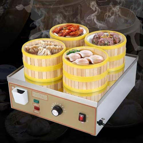 Vaporiera Elettrica A Due/Quattro/Sei Fori, Vaporiera Elettrica, Cestello Senza Bpa, Cestello Impilabile, Allarme di Ebollizione A Secco, per Ristoranti A Buffet, C