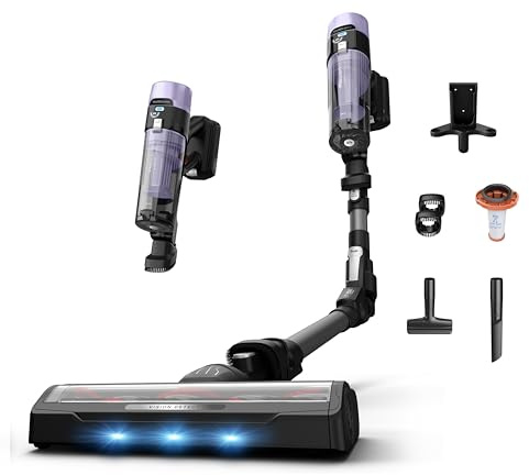Rowenta X-Force Flex 9.80, Aspirador Escoba Sin Cable, Autonomía de 1h20, Limpieza 4 en 1, Ultraligera, Alta filtración, Modelo para Alérgicos, RH7L35E0