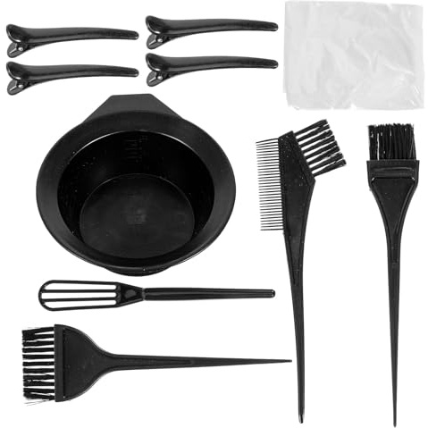HOMOCONO Professional Hair Coloring Kit Black Brush Hair Dye Mixing Bowl and Hassle Salon Use