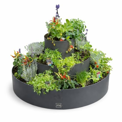 UNUS Spirale d'herbes aromatiques avec trois anneaux
