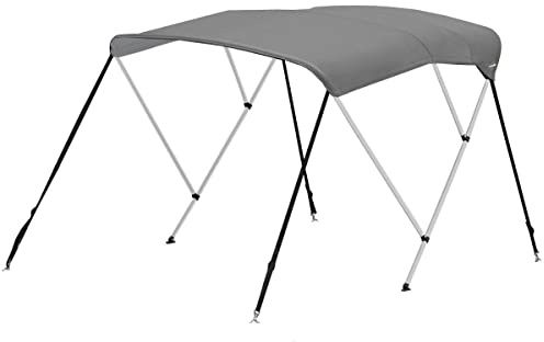 Oceansouth 3 Bow Bimini Top Bootsabdeckung mit integrierter Schutzhülle (Grey, MOUNTING Width 1.9m – 2.1m) Boot Canopy Bowers Boote Bimini schlauchboot mehltau aufblasbar beiboot